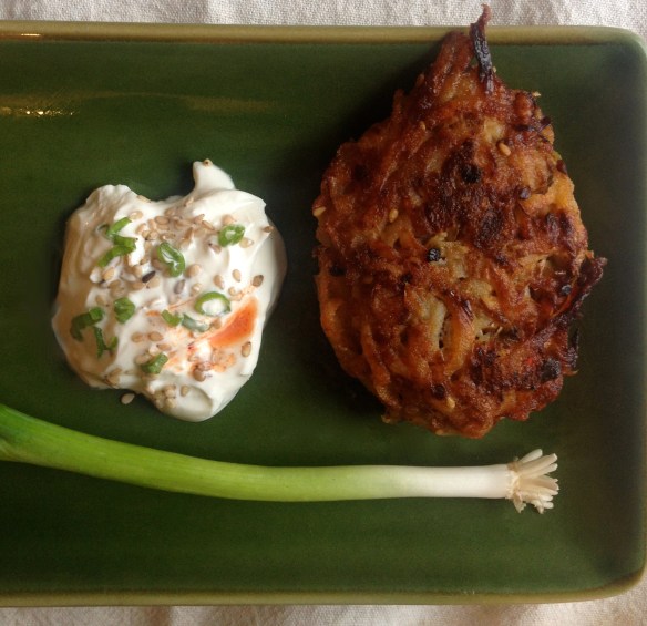 kimchi latke smile